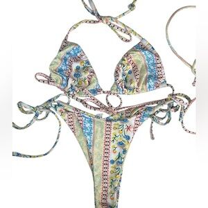NEW Shein Bikini SET Floral Boho Print